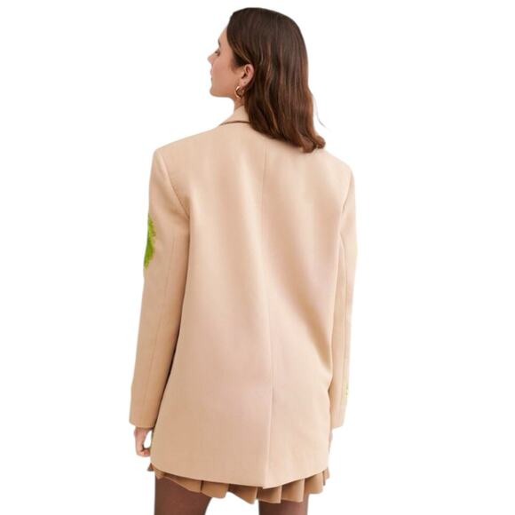 Anthropolgie X Dhruv Kapoor Oversized Sequin Blazer Small - Picture 3 of 12